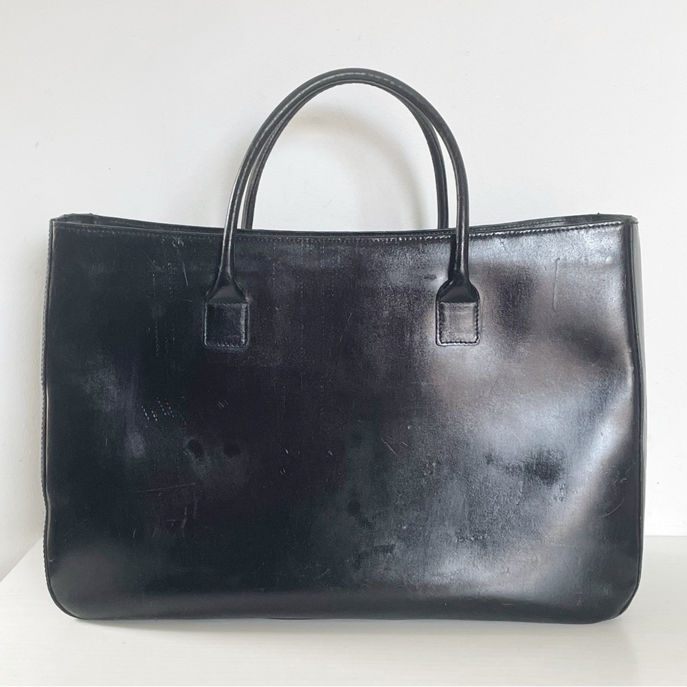 Givenchy black distressed finish leather vintage large tote bag - Picture 6 of 16